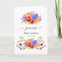 Watercolor Floral Spanish Fiesta Quinceañera Photo