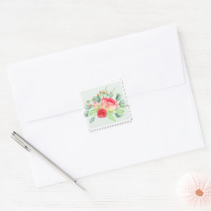 Watercolor Floral Sticker