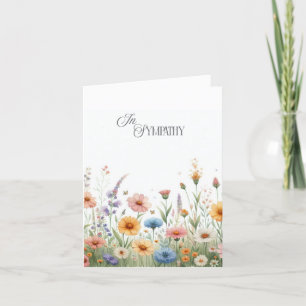 Watercolor Floral Sympathy Card