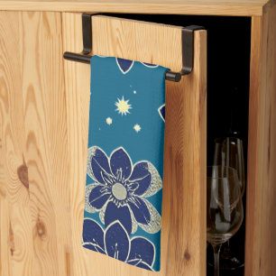 Watercolor Floral Symphony – Seamless Botanical Kitchen Towel