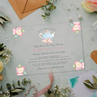 Watercolor Floral Tea Party | Baby Shower