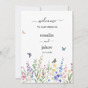 watercolor floral wedding invitation