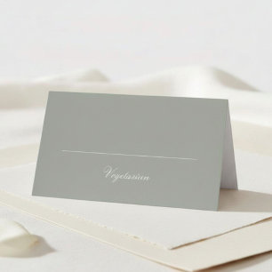 Watercolor Floral Wedding Meal Choice Table Place Card
