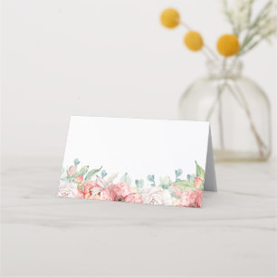 Watercolor Floral Wedding Place Cards