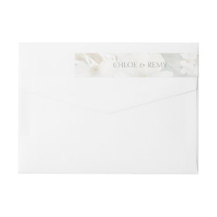 Watercolor Floral Wedding Return Address Label