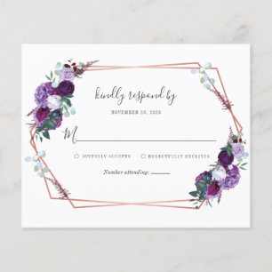 Watercolor Floral Wedding RSVP Enclosure