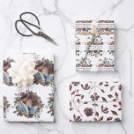 Watercolor Floral Wedding Wrapping Paper Sheets<br><div class="desc">Celebrate the special couple with these lovely personalized congratulations photo and name wrapping paper sheets! Perfect for weddings,  engagements,  anniversaries,  and bridal showers!</div>