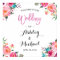 Watercolor Floral Welcome Wedding Reception Sign
