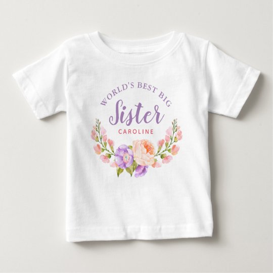 world's best big sister t shirt
