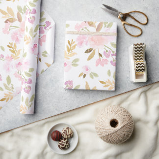 Watercolor Floral Wrapping Paper