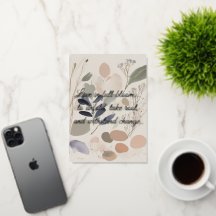 Watercolor Florals Greeting Card