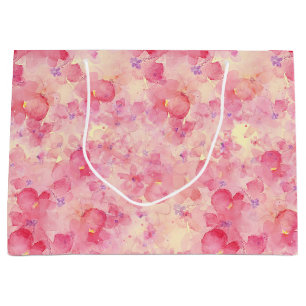 Watercolor Florals Large Gift Bag