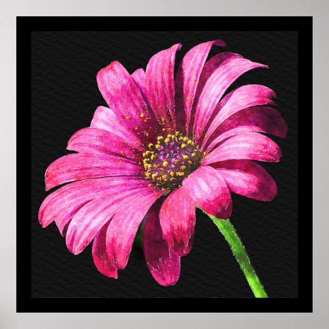 Watercolor Flower 1 Poster (Front)