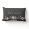 Watercolor Flower "Be Our Guest" Lumbar Pillow