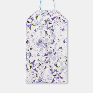 Watercolor flower bouquet of hydrangeas. gift tags