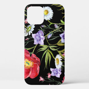 Watercolor Flower Bouquet: Seamless Pattern iPhone 12 Case