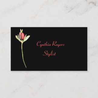 Watercolor Flower Business Card