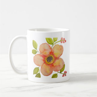 Watercolor Flower Coffee Mug