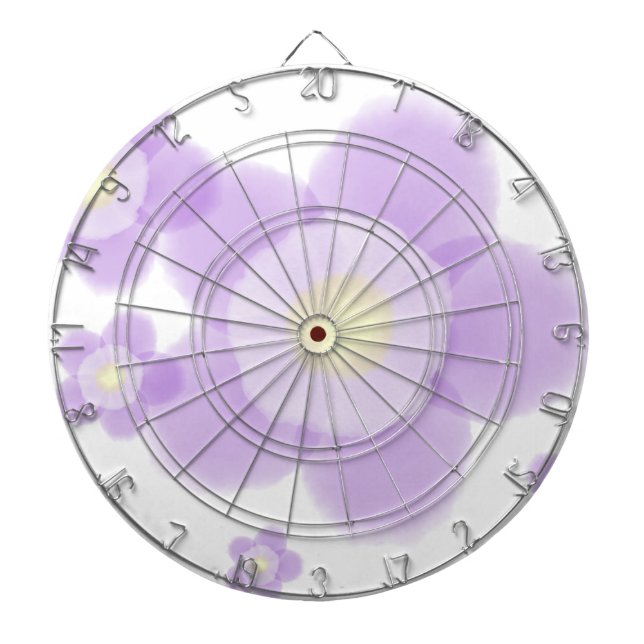 Watercolor Flower Dartboard (Front)