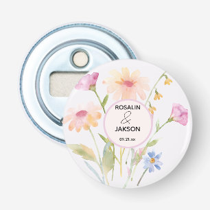watercolor flower editable bottle opener