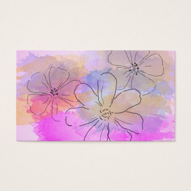 Watercolor Flower Fantasy (Front)