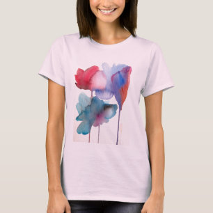 Watercolor flower modern floral art design T-Shirt