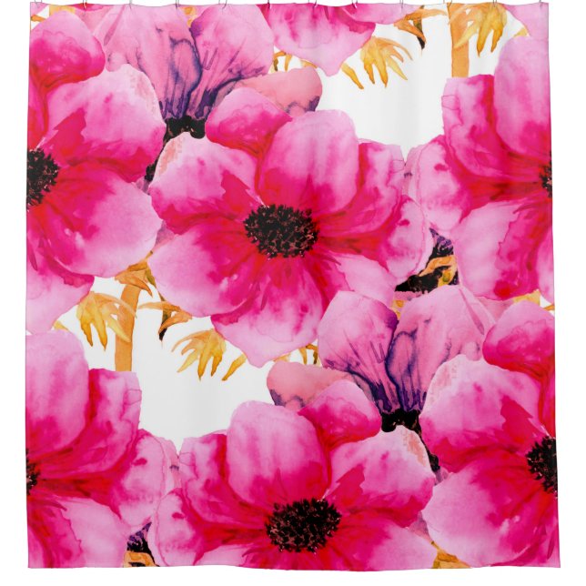 Watercolor flower seamless pattern background,beau (Front)