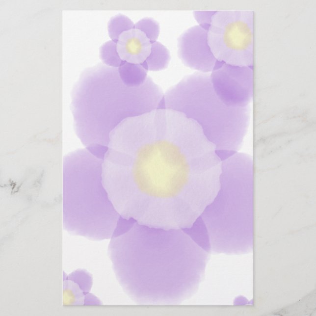 Watercolor Flower Stationery (Front)