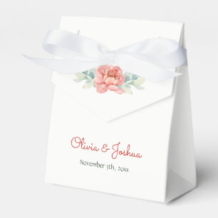Watercolor Flower Wedding Favour Boxes