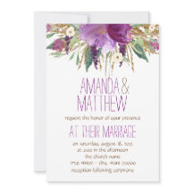 Watercolor Flower Wedding
