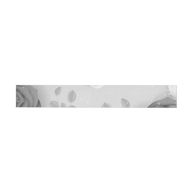 Watercolor Flowers 15 Wrap Around Label (Individual)