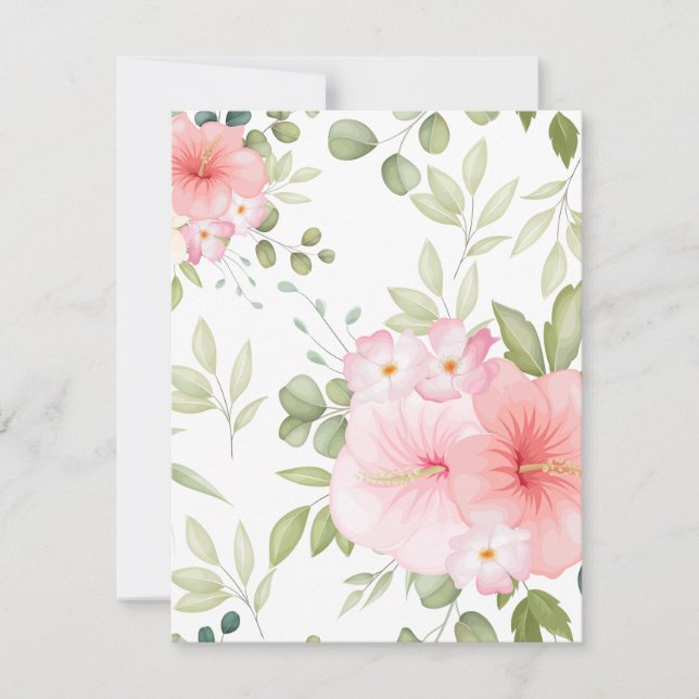 Watercolor Flowers 20 Card (Front)