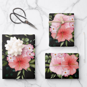 Watercolor Flowers 25 Wrapping Paper Sheet