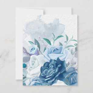 Watercolor Flowers 8 Card