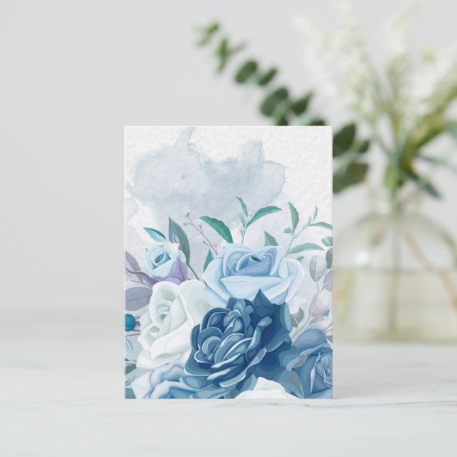 Watercolor Flowers 8 Postcard (Standing Front)