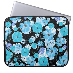 Watercolor Flowers: A Delicate Tapestry Laptop Sleeve