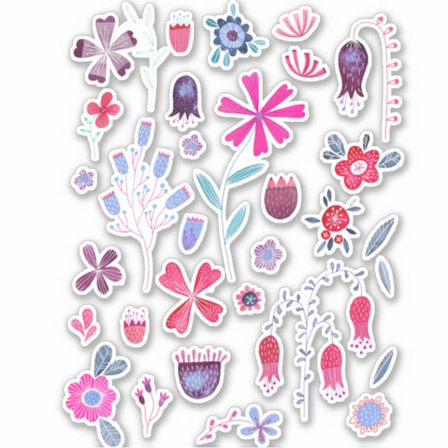 Watercolor Flowers and Blooms (Front)