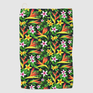 Watercolor Flowers And Fruit Floral Pattern-23768 Golf Towel