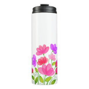 Watercolor Flowers Banquet Design-42704 Thermal Tumbler