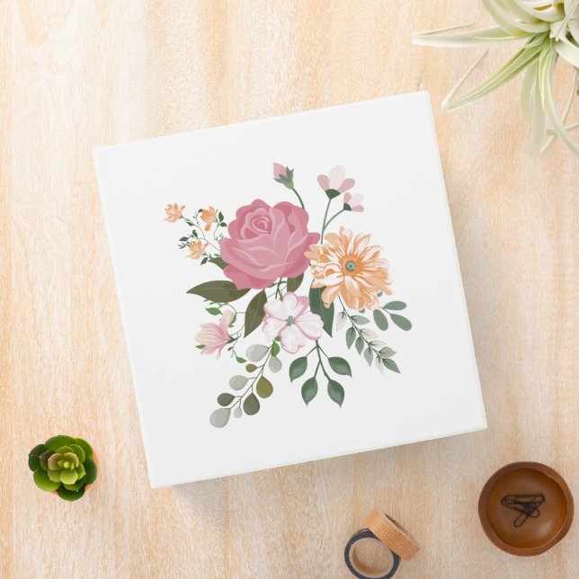 Watercolor flowers binder (In Situ)