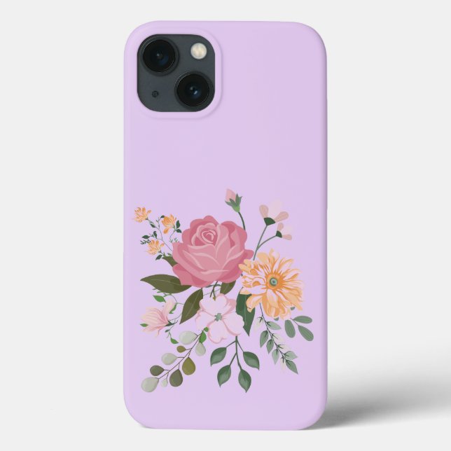 Watercolor flowers Case-Mate iPhone case (Back)