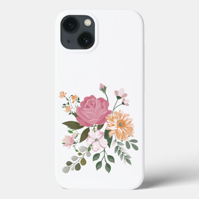 Watercolor flowers Case-Mate iPhone case (Back)