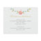 Watercolor Flowers Custom RSVP and Accommodations