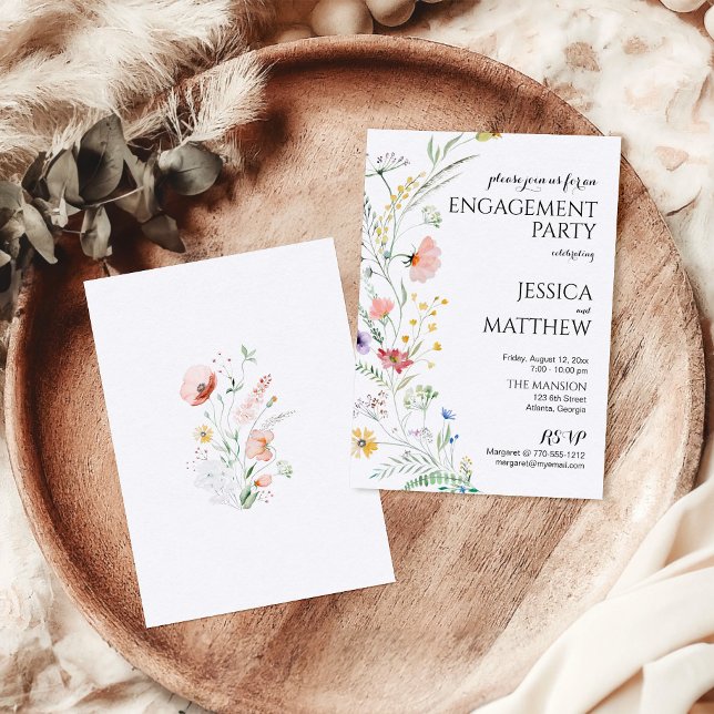Watercolor Flowers Engagement Party (Creator Uploaded)