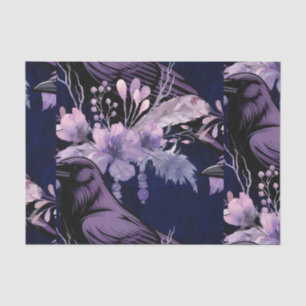 Watercolor Flowers Floral Raven Botanicals Tissue Paper