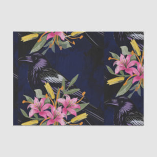 Watercolor Flowers Floral Raven Botanicals Tissue Paper