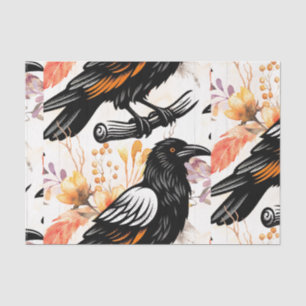 Watercolor Flowers Floral Raven Botanicals Tissue Paper