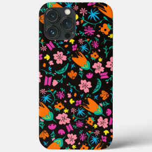Watercolor Flowers Floral Seamless Pattern iPhone 13 Pro Max Case