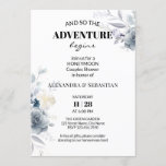 Watercolor Flowers Honeymoon Shower Invitation<br><div class="desc">watercolor flowers design. Add your own event information and for further customization,  click the link "click to customize further". ~ Check collection for matching games,  invitation,  signs,  and more ~</div>