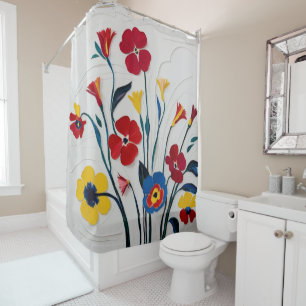 Watercolor Flowers in Bright Hues